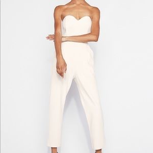 Express strapless sweetheart neckline jumpsuit NWT